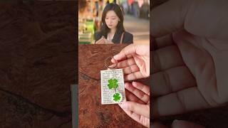 Queen of tears lucky four leaf clover🍀 key chain| kdrama aesthetic # short # diy # viral # trending