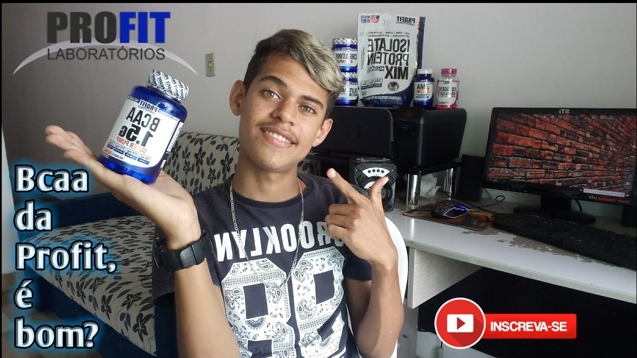 Miniatura da avaliação em vídeo de Suplemento BCAA Profit em Pó 300g Sabor Melancia