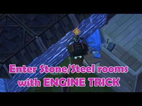 Enter Steel/Stone rooms with the engine trick. Save on C4 + raiding "Pedro" again!