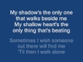Green Day Boulevard Of Broken Dreams Lyrics On Screen