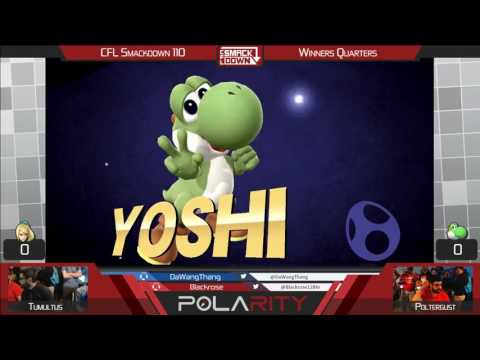 CFL Smackdown 110 WiiU - Tumultus (ZSS) vs Poltergust (Yoshi) - Winners Quarters