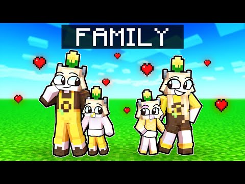 UNBELIEVABLE: a family made entirely of daisies in Minecraft