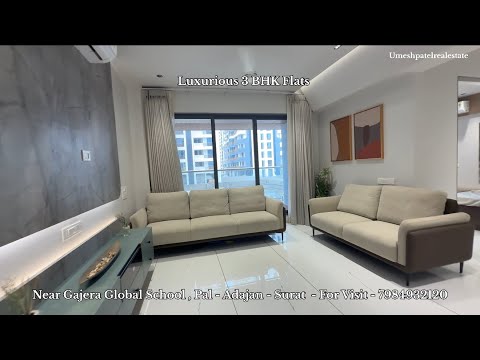 Luxurious 3 BHK Flats in Pal Adajan, Surat | 1890 & 1940 Sq.ft | Possession Soon