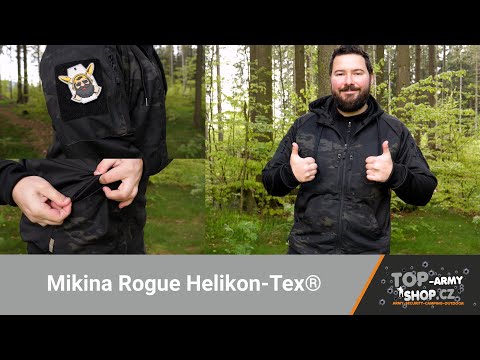 Кофта Helikon-Tex® Rogue Hoodie (FullZip) - Black/Desert Night Camo,тактическое худи с капюшоном камуфляжное - фото 1 - id-p2371531997