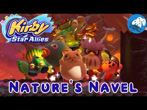 Nature's Navel ~ World of Miracles ~ Kirby Star Allies (Co-Op Gameplay)