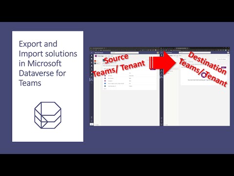 How to export and import solutions in Microsoft Dataverse for Teams from Tomasz Poszytek