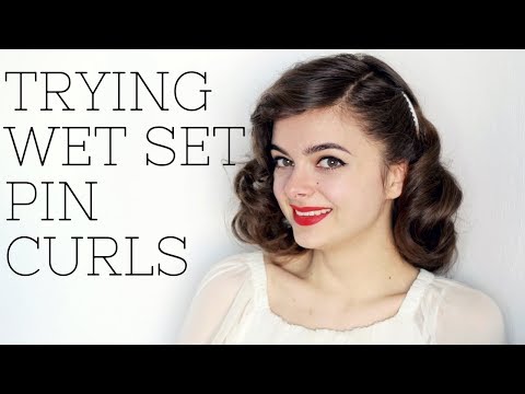 Trying Wet Set Pin Curls | The Pin Curl Diaries #1