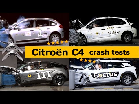 Citroën C4 + CACTUS Crashtest (1 2 3) alle Generationen (Euro NCAP)