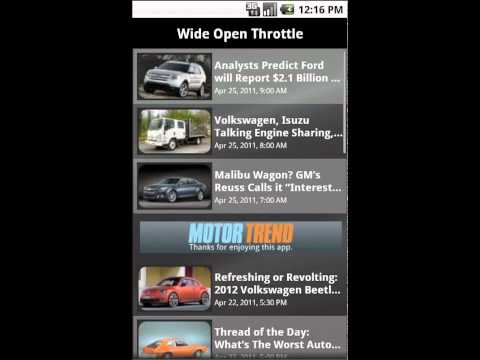 MOTOR TREND News Android App Walkthrough