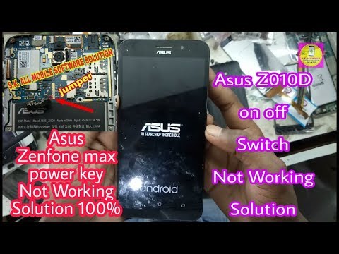 Asus Z010D power button /on off Switch key Not Working  Solution 100% with jumper