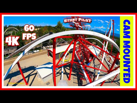 On-ride point of view of Stunt Pilot
