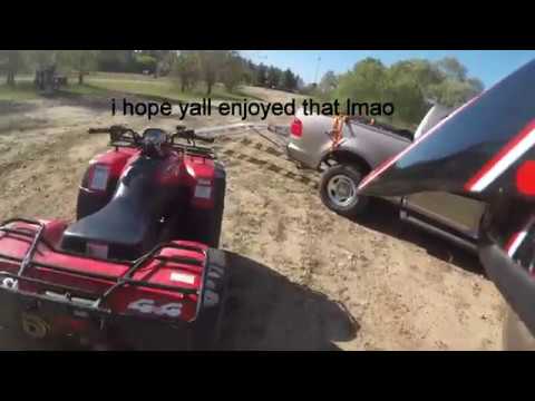 My first crash on this ATV