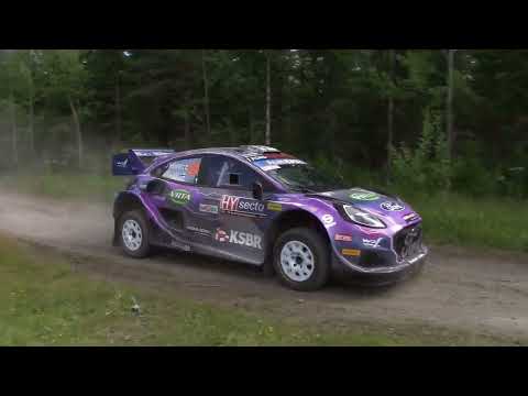 Jari Huttunen & Ford Puma rally 1 privat shakedown for rally Finland 2022.