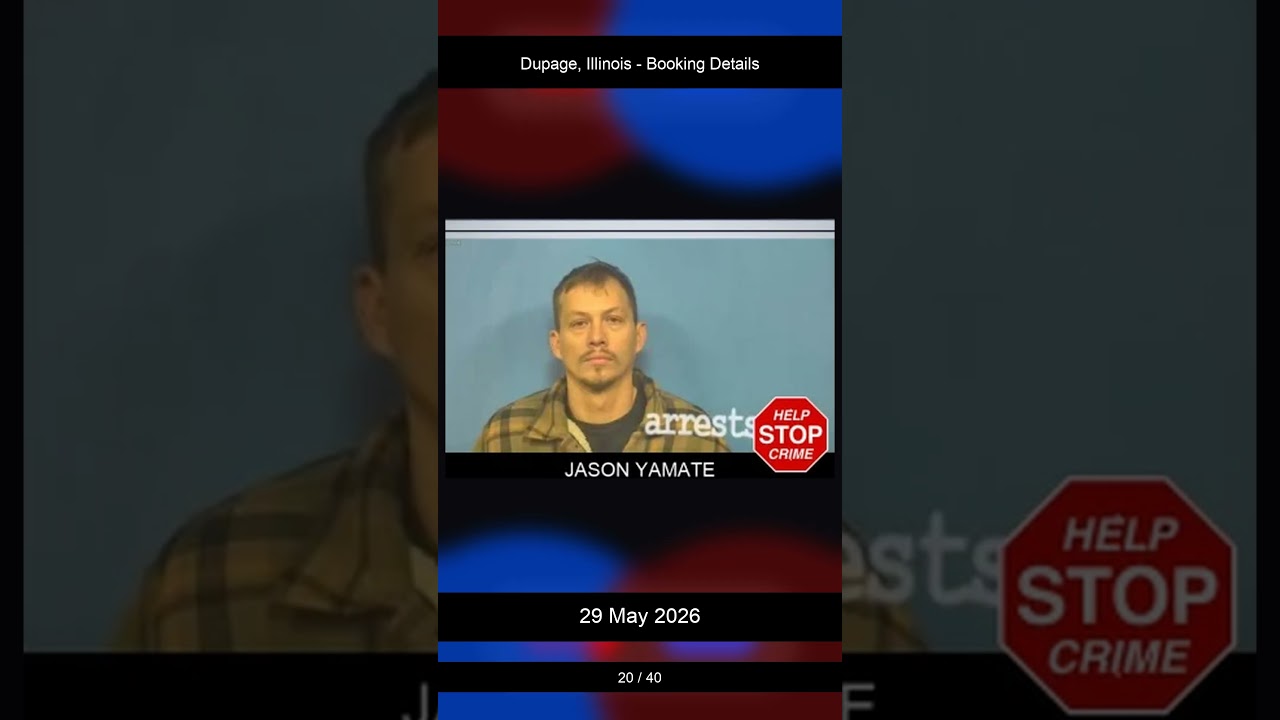 DuPage County, Illinois Booking Records — May 29, 2026