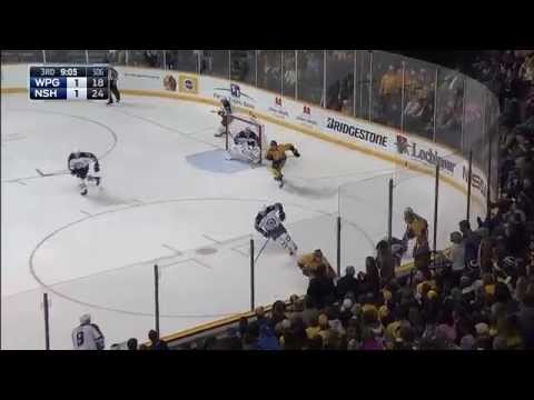 Game #257 Winnipeg Jets @ Nashville Predators 1-2 Highlights (15.11.2014)