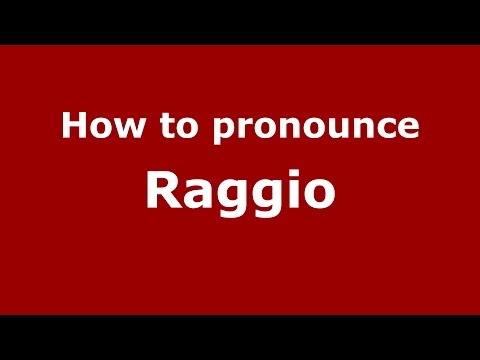 How to pronounce Raggio (Brazilian Portuguese/Brazil)  - PronounceNames.com