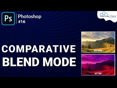 How to use Blend Comparative Mode in Photoshop Photoshop Blend Comparative Effect Tutorial