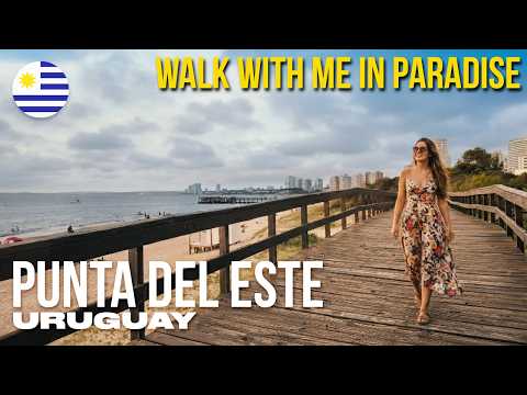 Walking Tour in Punta del Este 🇺🇾 | Summer Beach Walk in Uruguay 4K
