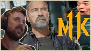 Forsen Reacts To Mortal Kombat 11 - Terminator T-800 Gameplay Trailer and John Wick Hex Trailer