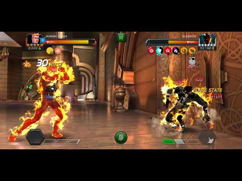 SUNSPOT UNCOLLECTED Easy Fight With Human Torch - MCOC