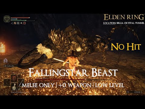 Elden Ring - Fallingstar Beast (No hit | +0 Weapon) [Sellia Crystal Tunnel]