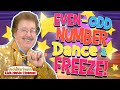 Even Odd Number DANCE And FREEZE Jack Hartmann