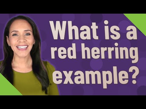 What is a red herring example?