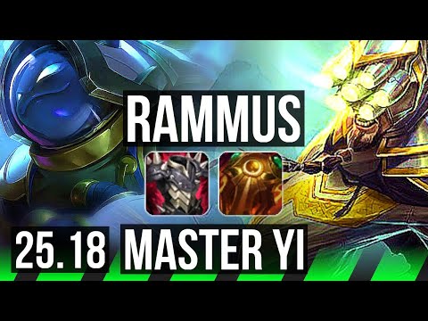 RAMMUS vs MASTER YI (JGL) | EUW Master | 25.18