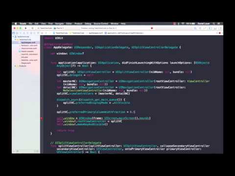 57. UISplitViewController Display Modes (iOS Application Development with Swift 2.1)