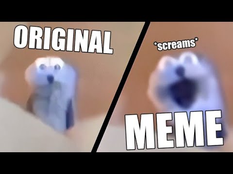 "Screaming blue thing" Original vs Meme