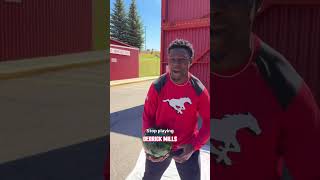 STAMPEDERS TRY THE WATERMELON CHALLENGE ???????? #challenge #watermelonchallenge #football #cfl