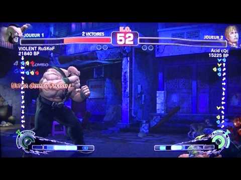 SSF4 HD I I RUSKOF I I (Zangief) vs Acid cQc (Cody)
