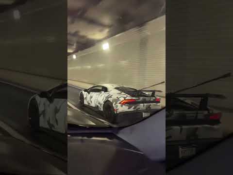 VALVETRONIC True F1 Exhaust in an empty tunnel… #lamborghini #huracan #lp610 #v10