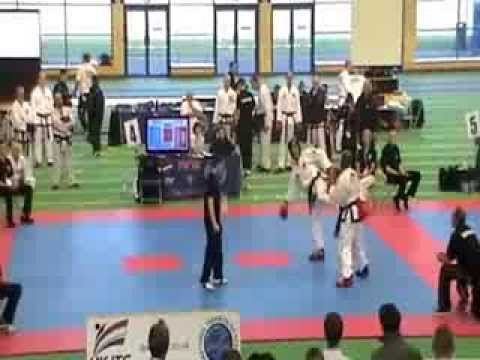 UK ITF British Championships 2012 Sam Brown  82 Kgs Heavy Weight Sparring   Semi Final