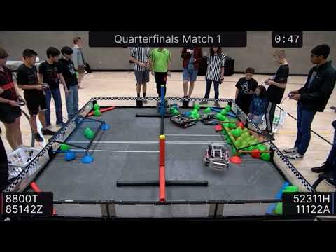 8800T 85142Z vs 52311H 11122A | Polytechnic Quarterfinals | VEX Over Under