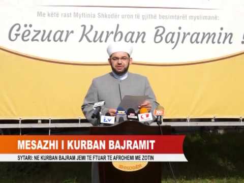 Myftinia Shkodër, 14 tetor 2013 - Mesazhi i Myftiut me rastin e Kurban Bajramit 1434/2013