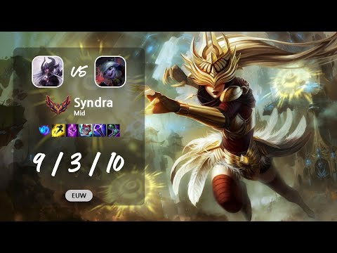 Syndra Mid vs Tristana - EUW GrandMaster Patch 13.13