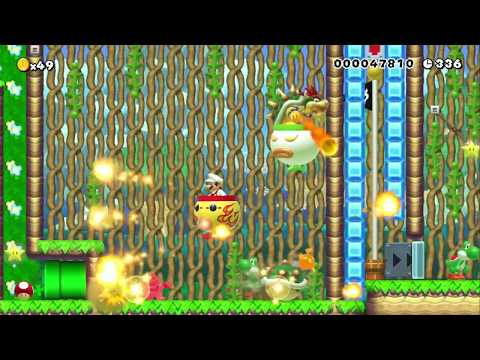 Yoshi and Spinner get 3 keys by sara - SUPER MARIO MAKER - NO COMMENTARY 1az