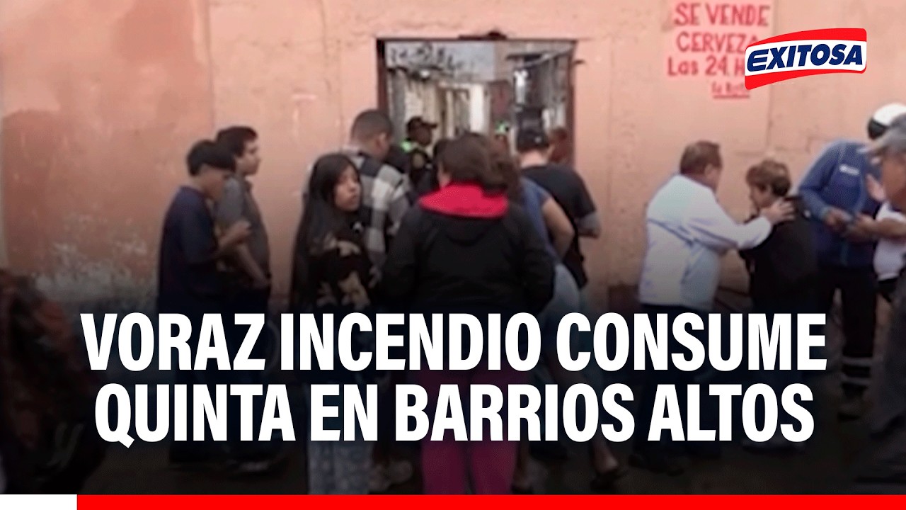🔴🔵 Voraz incendio consumió una quinta en Barrios Altos