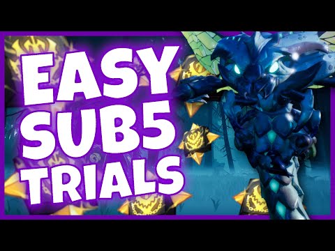 Dauntless Rezakiri trials - EASIEST sub 5 build and guide