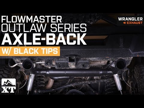 Jeep Wrangler Flowmaster Outlaw Series Axle-Back Exhaust (2012-2018 JK) Sound Clip & Install