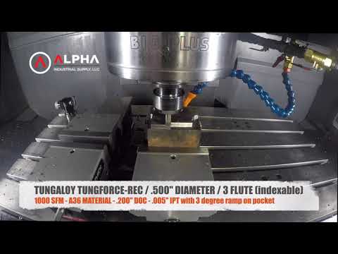 High speed CNC machining with the Tungaloy TungForce-Rec