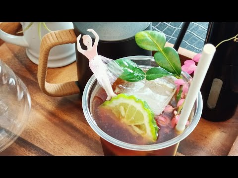 How to make Kaffir lime Americano coffee recipe