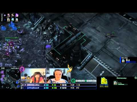 SC2 QueenE vs Livibee Game 2 Lovely Ladies Starcraft 2 Showmatch 2014