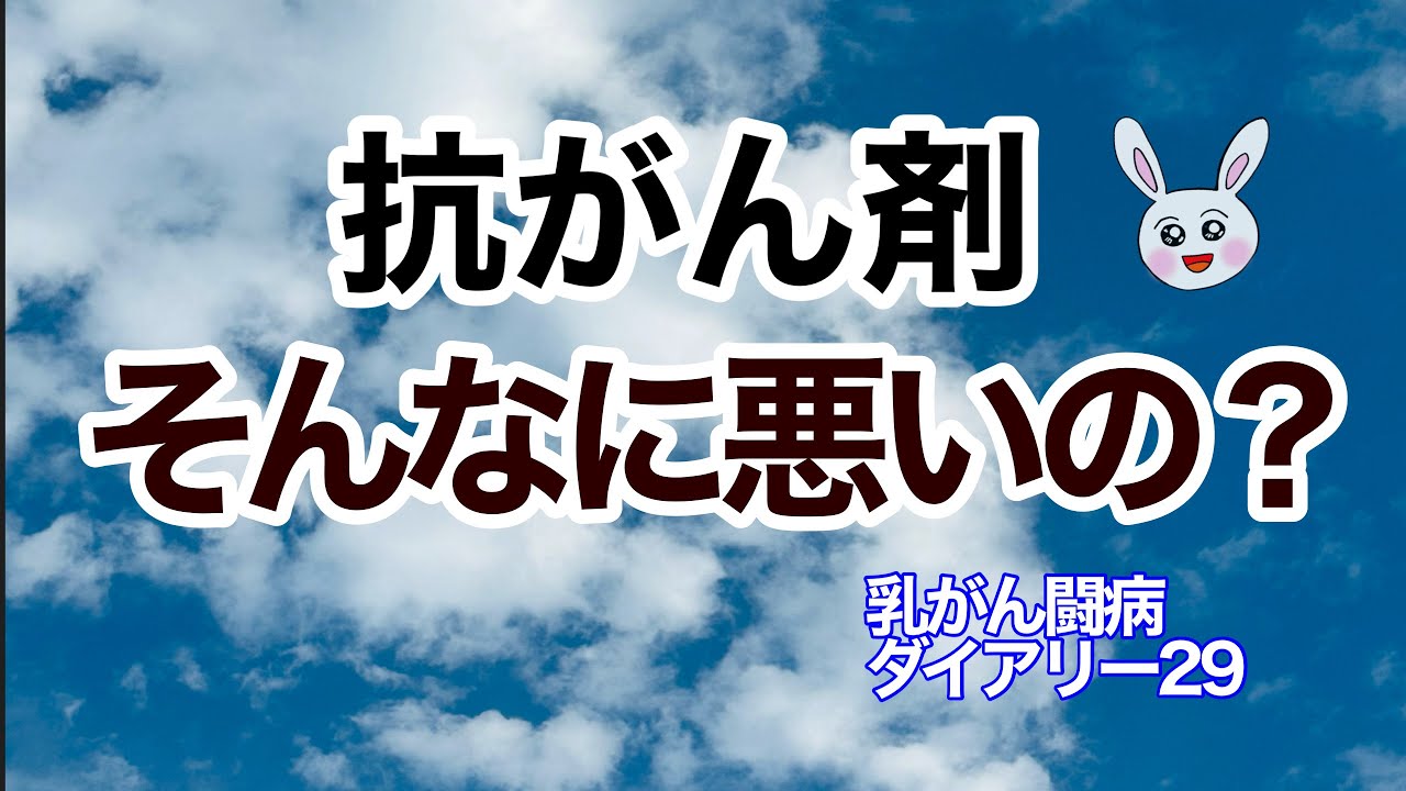 抗がん剤はそんなに悪いの？乳がん闘病ダイアリー29