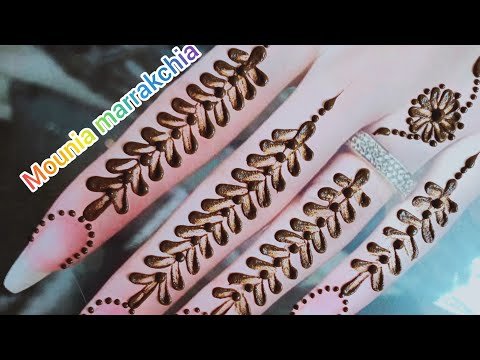 Beautiful henna hindi 2022 and mounia .اسهل واروع طريقة للنقش بالحناء