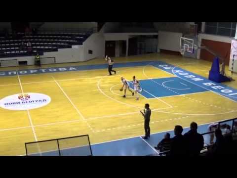 Partizan - Šabac 56:65 14. kolo Prve lige 2014-15