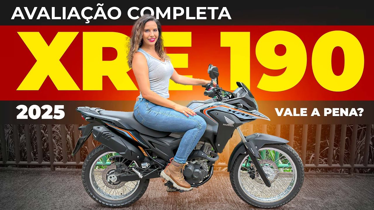 AVALIAÇÃO "HONDA XRE 190" 2025 *MELHOR QUE A BROS160?* PREÇO, CONSUMO, SEGURO PRÓS E CONTRAS HONDA