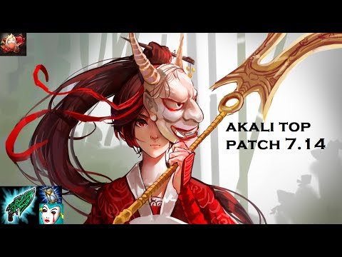 Akali Top Patch 7.14 Late Game God