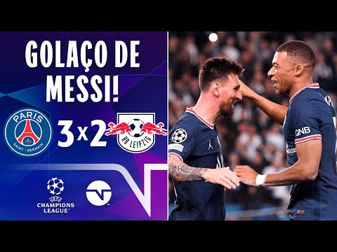 Gols e lances de PSG x RB Leipzig